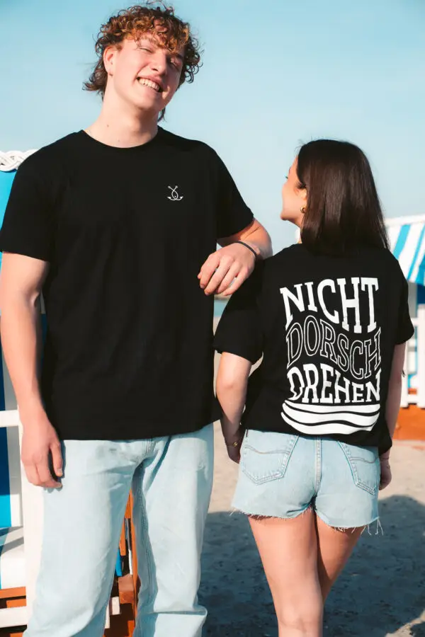 Unisex T-Shirt mit Aufdruck Nicht dorschdrehen