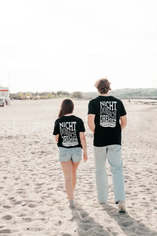 Unisex T-Shirt mit Aufdruck Nicht dorschdrehen