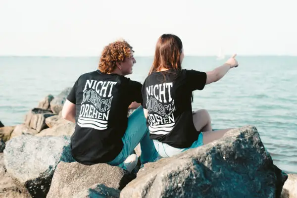 Unisex T-Shirt mit Aufdruck Nicht dorschdrehen