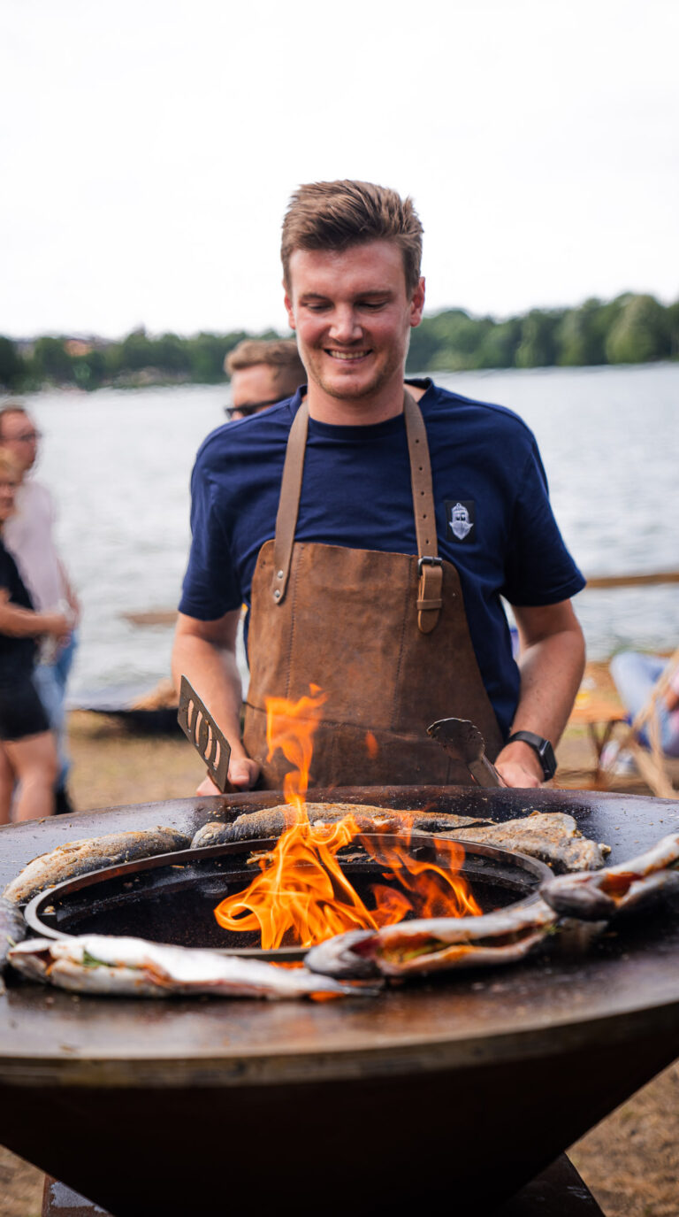 Eingang zum Fischrestaurant Fangfrisch